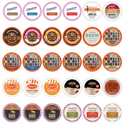 Flavored Coffee Single Serve Cups Variety Pack Sampler, 30-count