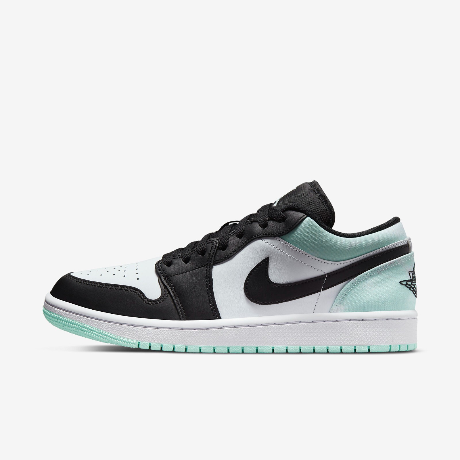 

Кроссовки Jordan 1 Low SE White Black Tie-Dye DM1199-100, White/mint foam-light bordeaux-black, Jordan 1 Low