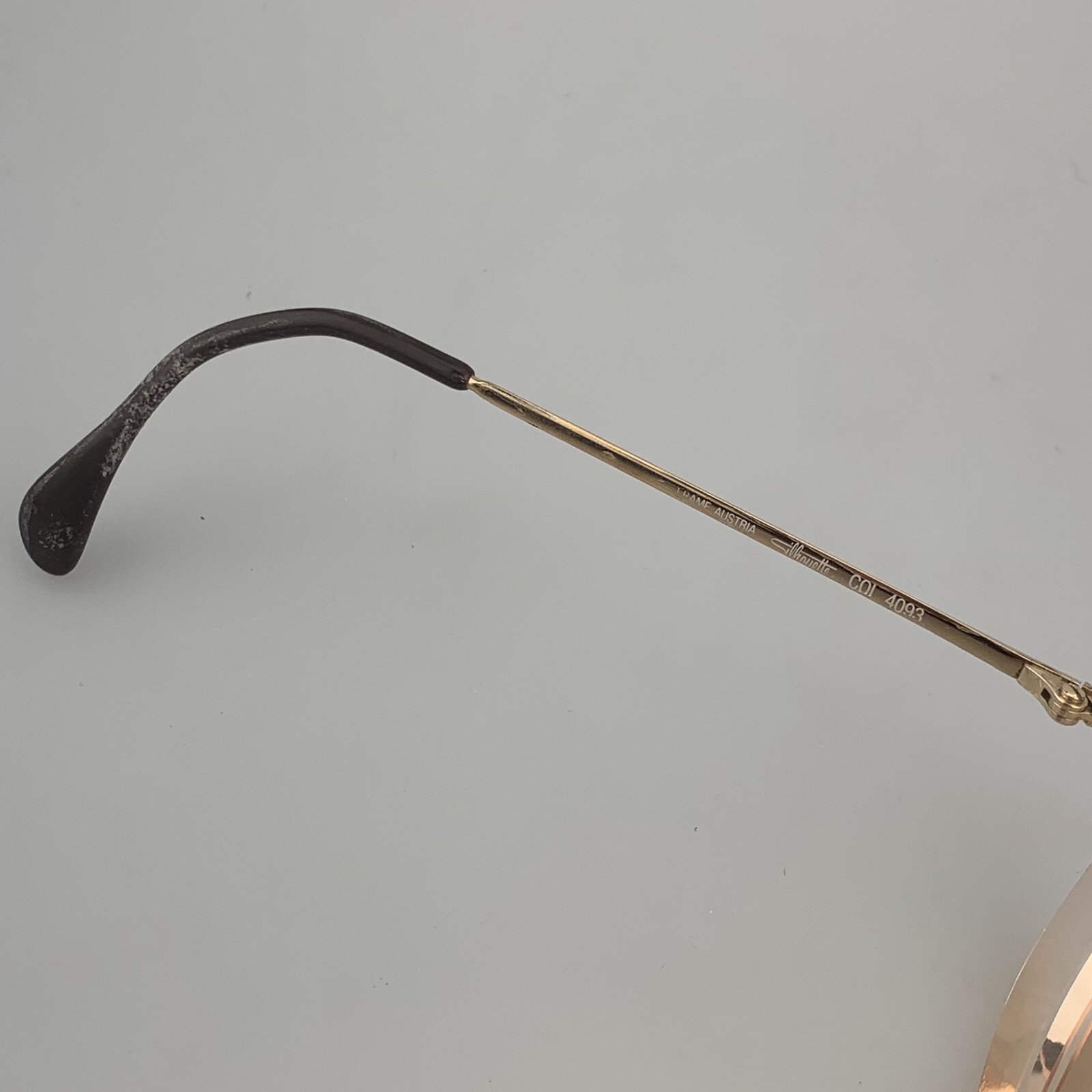 Silhouette Eyeglasses Frame Only mod. 8007/38 4093 Rimless Gold Vintage 