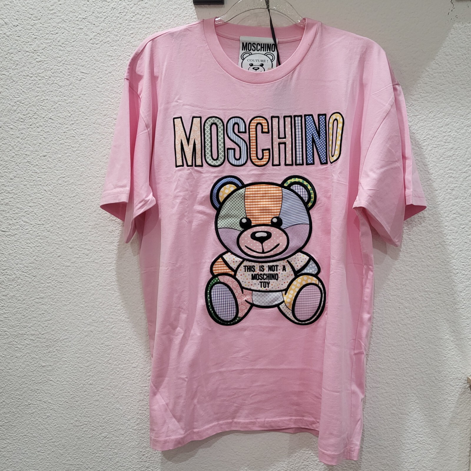 Moschino Teddy Bear Pink cotton t-shirt Size M | eBay Moschino Teddy Bear Pink cotton t-shirt Size M | eBay