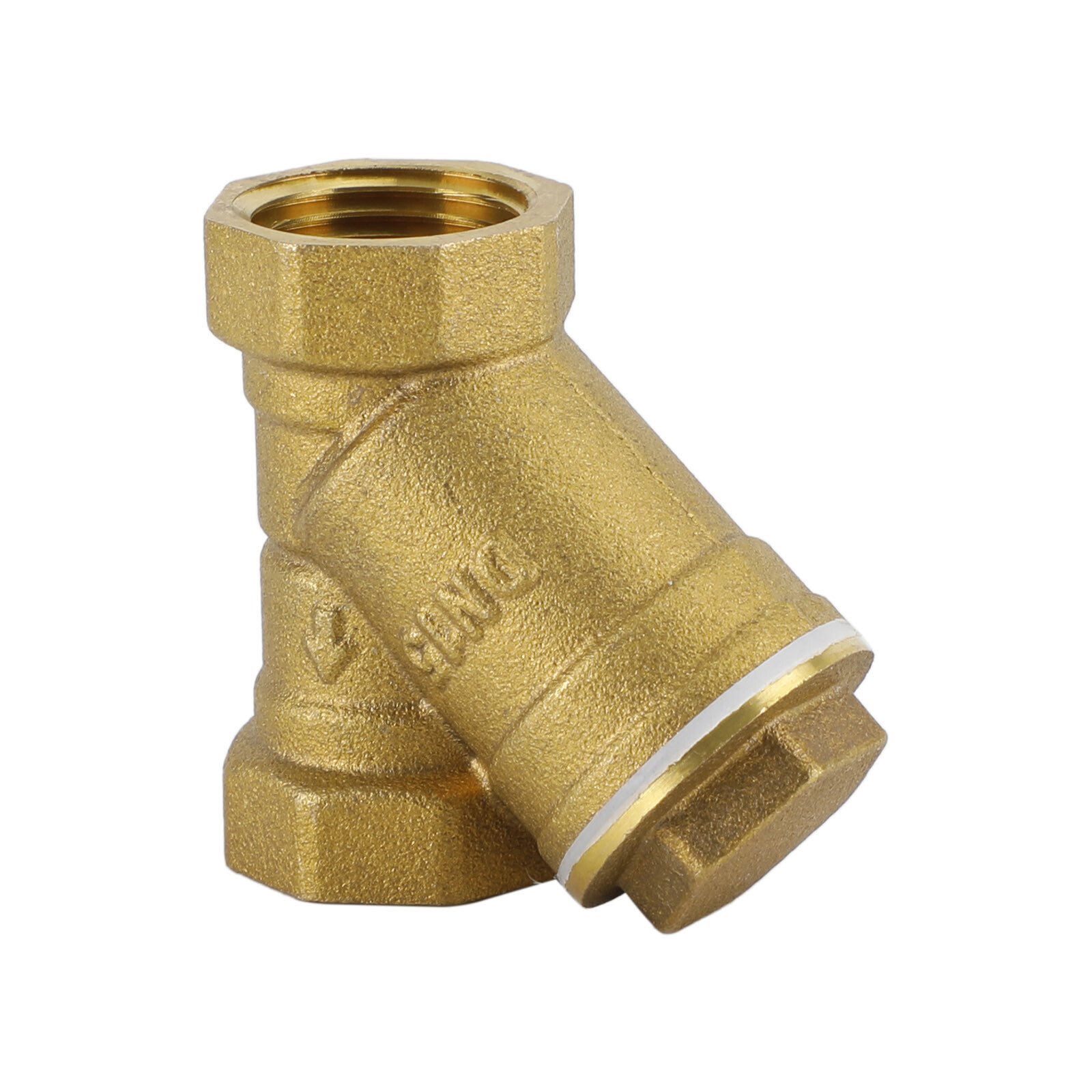 1/2" NPT Thread Y Shaped Brass Strainer Filter Valve Connector For Water Oil UE