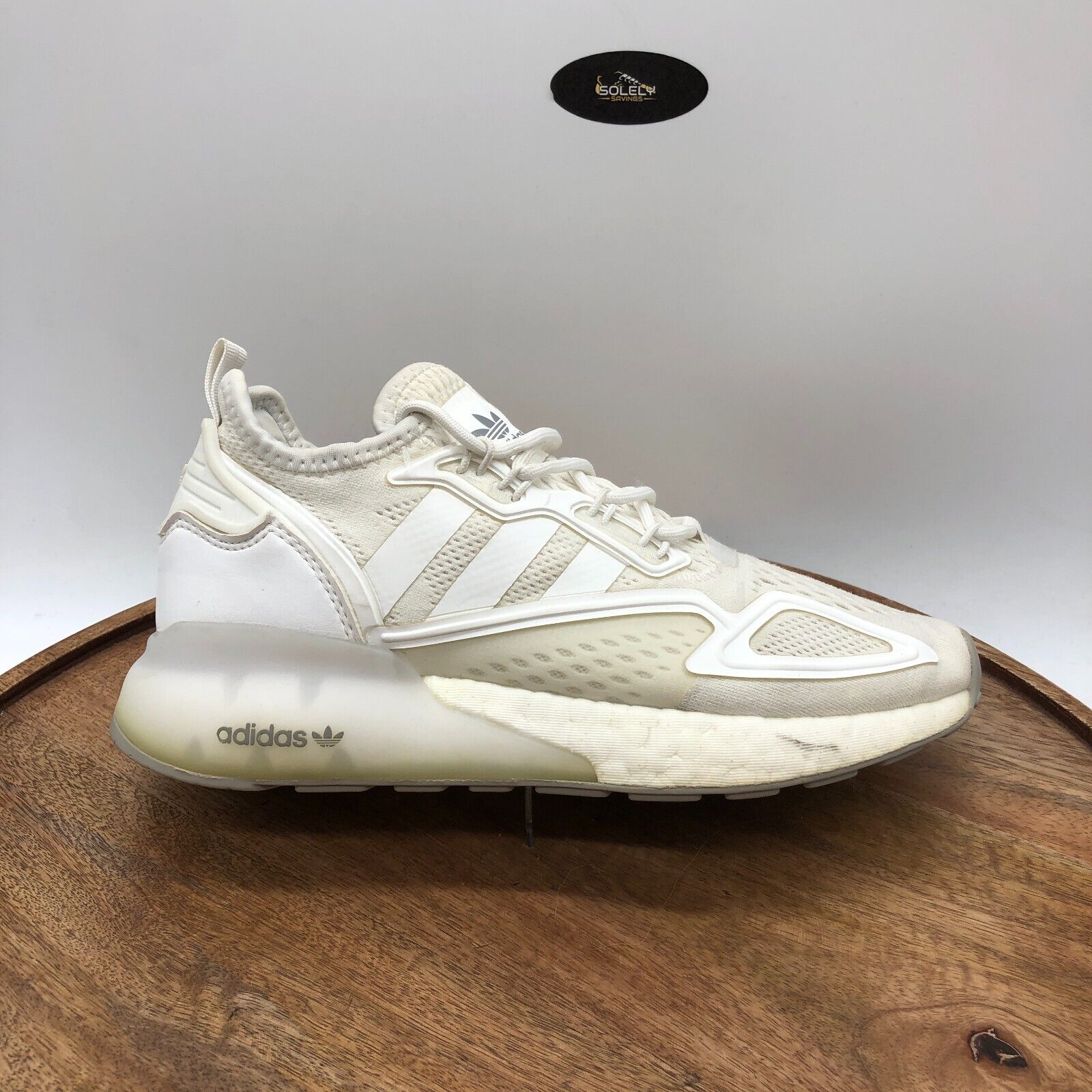 Adidas ZX 2K Boost Youth Kids GS Size Cloud Triple White Adidas ZX 2K Boost Youth Kids GS Size Cloud Triple White