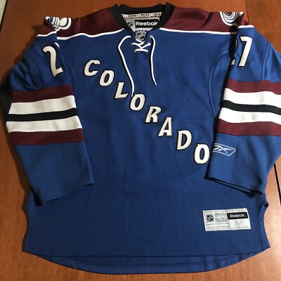 Reebok Colorado Avalanche Diagonal Wordmark Jersey Blueberry Blue Alternate M