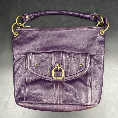 Stone Mountain Leather Purple Square Shoulder Bag Messenger
