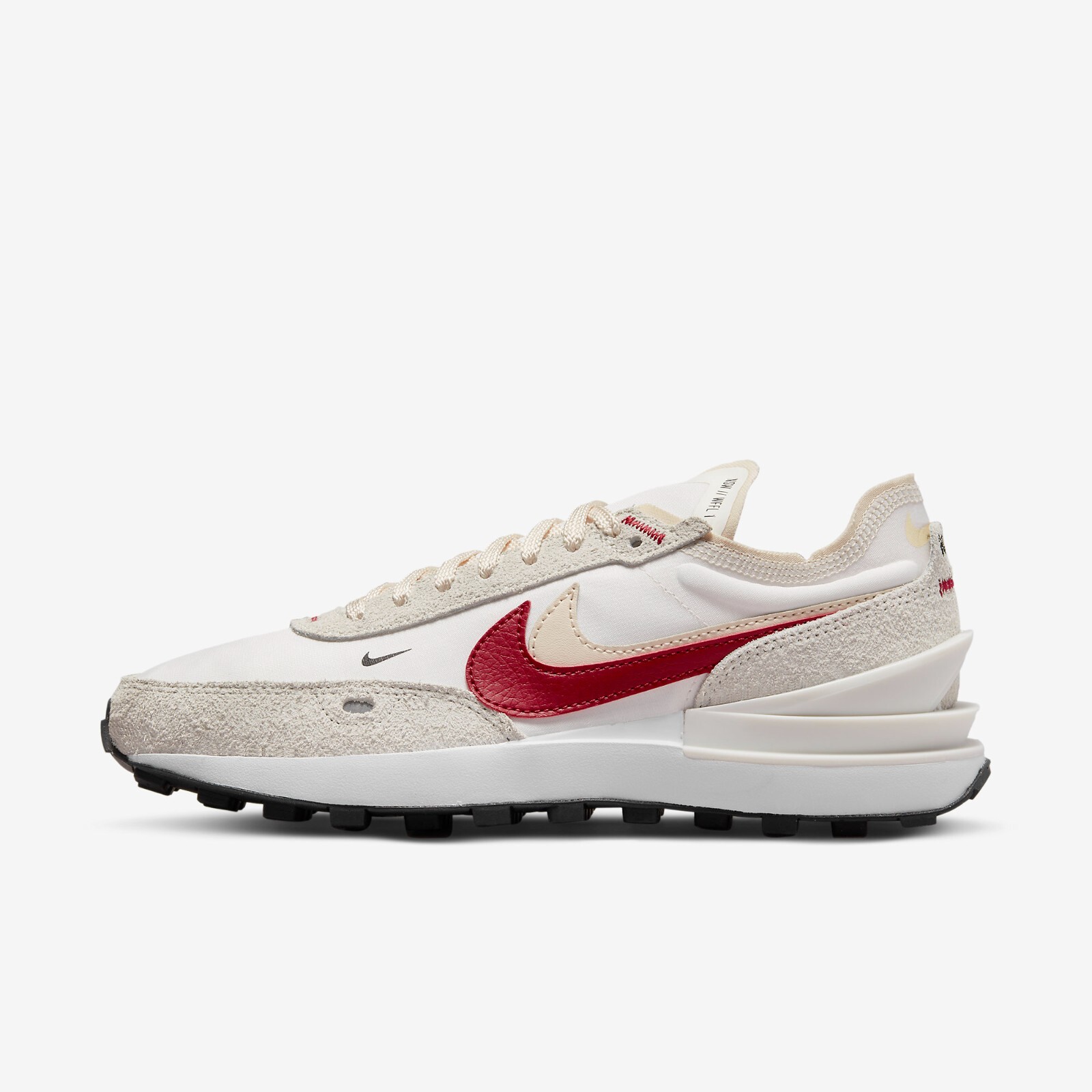 

Женские кроссовки Nike Waffle One SE Double Swoosh Red (DX4309-100), Sail / gym red, Nike Waffle One