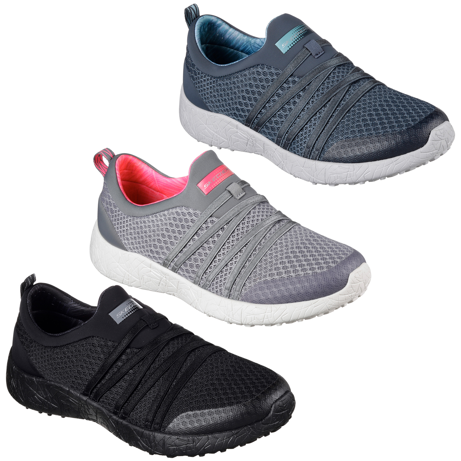 Skechers Intenso Molto Audace Scarpe Donna SPORTS Memoria Schiuma Slip On Scarpe | eBay
