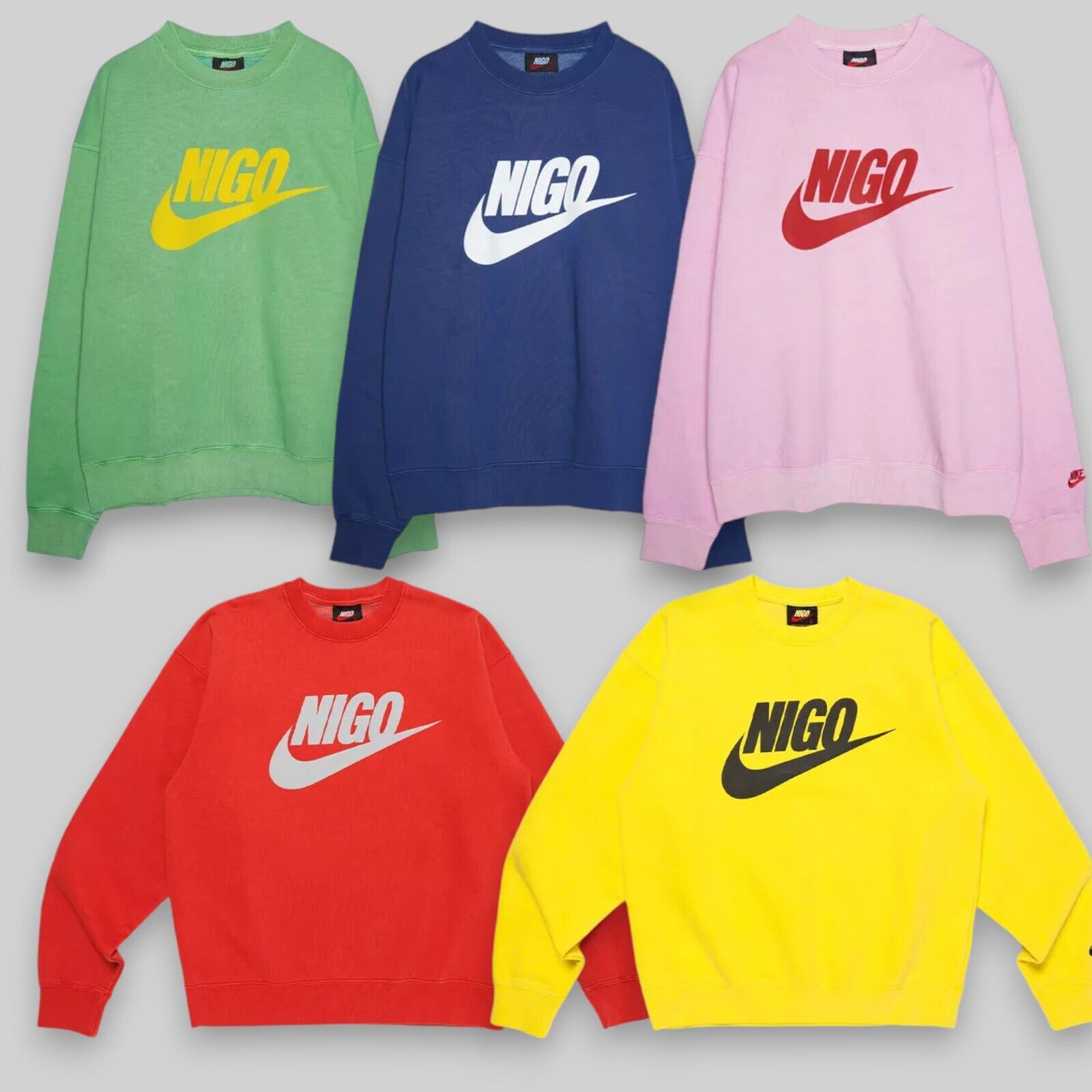 NIGO x Nike NRG Crew Fleece HM-FW24-008 NIKE Unisex Made in NIGO x Nike NRG Crew Fleece HM-FW24-008 NIKE Unisex Made in