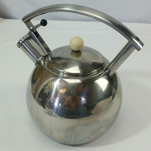 VINTAGE COPCO STAINLESS STEEL WHISTLING TEA POT/ KETTLE Thailand