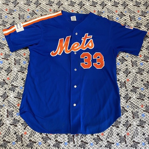 New York Mets #33 Jersey Blue Men's XL Swingster Sam's