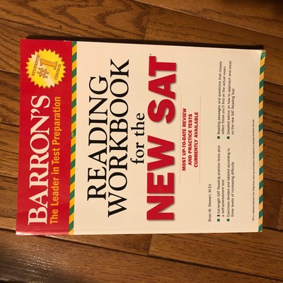 Barron's Reading Workbook for the New SAT. 2017. Very good condition.