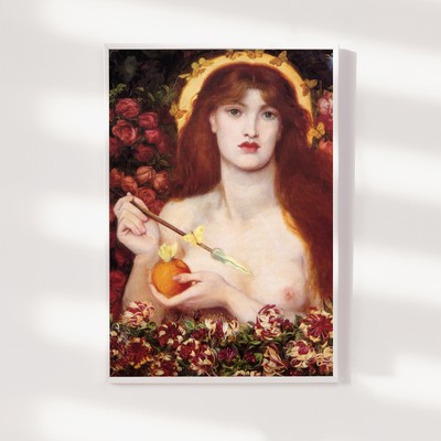 Dante Gabriel Rossetti - Venus Verticordia (1868) Poster Art Print Painting Gift