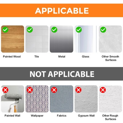 24 Pairs Picture Hanging Strips Removable Hook and Loop Tape Adhesive Strip