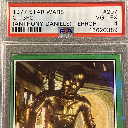 1977 Topps Star Wars C-3PO ERROR Card #207 PSA 4 VG-EX | eBay