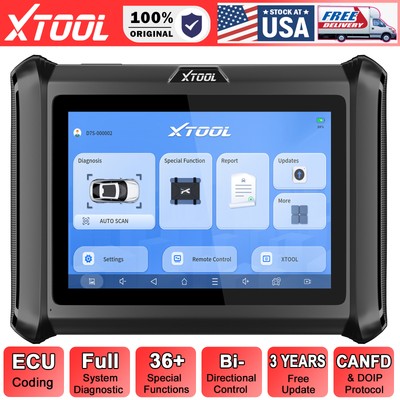 XTOOL D7 S OBD2 Scanner Bidirectional with 36+ Resets DoIP & CAN FD E/CU Coding