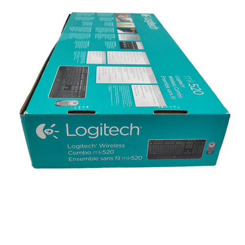 Logitech mk520 Advanced 2.4 GHz Wireless Keyboard and Mouse Combo New Sealed
