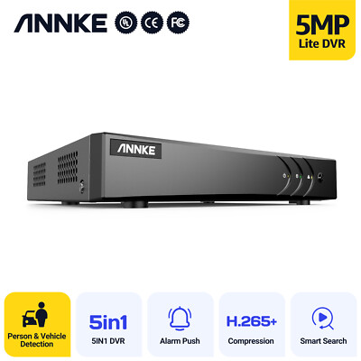 ANNKE 5IN1 5MP Lite 8CH DVR Security Video Recorder for Home Surveillance System