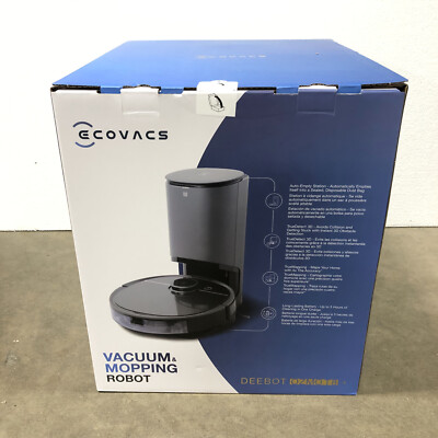 Ecovacs DEEBOT OZMO T8+ Robot Vacuum Cleaner & Mop Combo Auto-Empty OZMOT8+