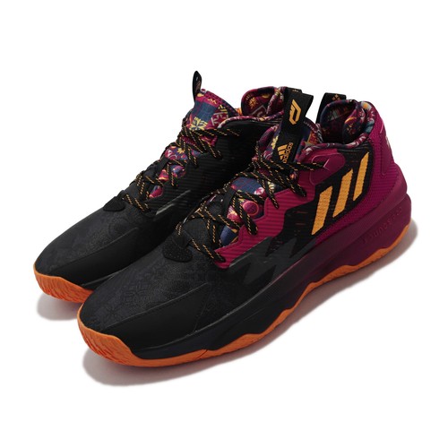 

adidas Dame 8 Lillard CNY Black Maroon Gold Мужские баскетбольные кроссовки Кроссовки GW1816, Черный, Dame 8 Mic
