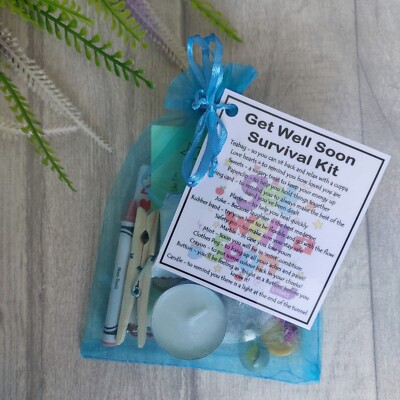 Get Well Soon Survival Kit (Fun Get Well Soon Gift, illness recovery gift)