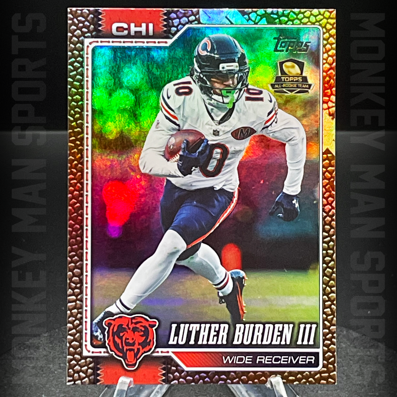 2026 Topps Flagship - Luther Burden III - #34 FOOTBALL HOLO BEARS MINT