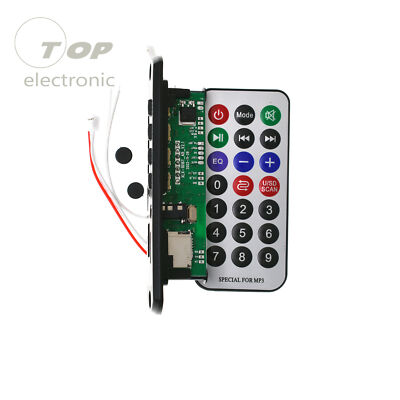 Wireless Bluetooth 12V MP3 WMA Decoder Board Audio Module USB TF Radio For Car