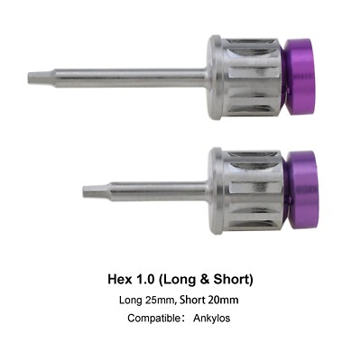 Universal Implant Torque Wrench Screwdriver Hand Driver 3i Hex 1.2 1.25 T5 Nobel