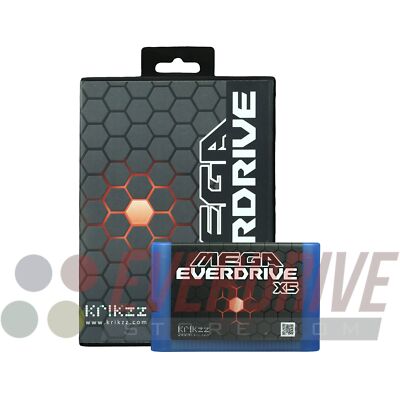 Mega Everdrive X5 Frosted Blue For Sega Genesis By EverdriveStore