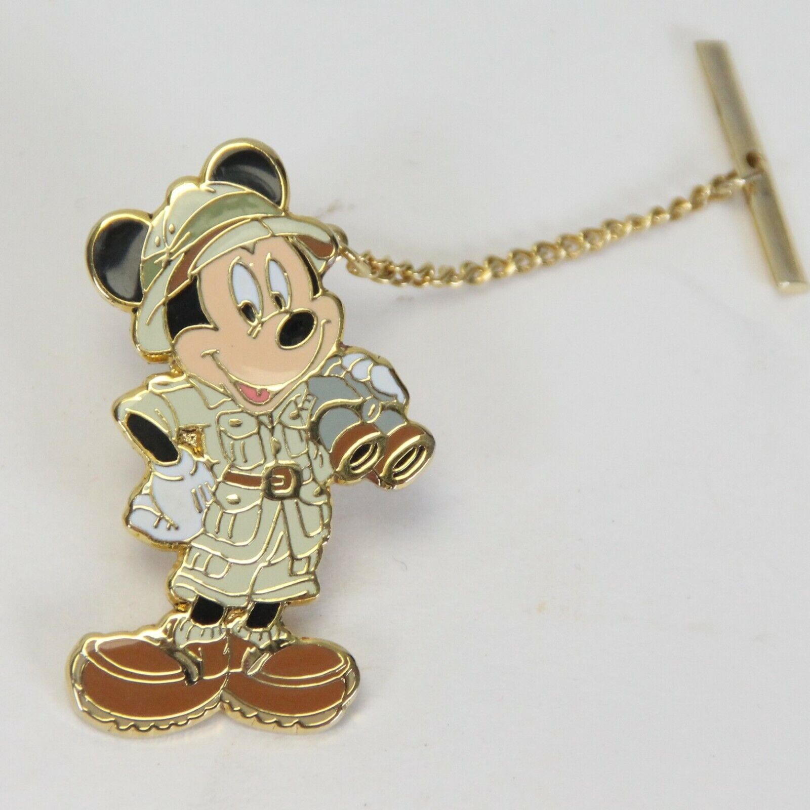 Disney Jewelry Mickey Mouse Safari Tie Tack Animal Kingdom Wal...