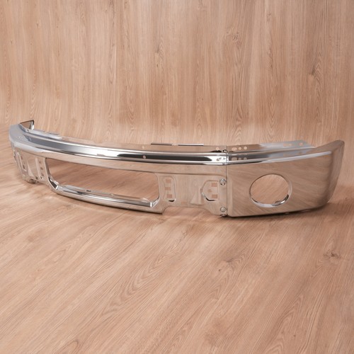 New Chrome Front Bumper Face Bar W/Fog Light Hole Fit For Ford F150 2009-2014