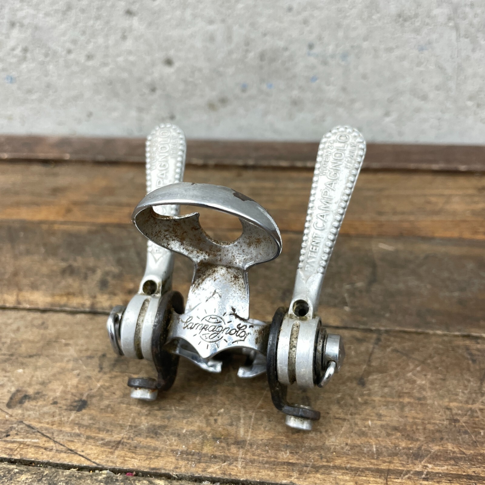 Vintage Campagnolo Record Shift Levers Pump Umbrella Shifter