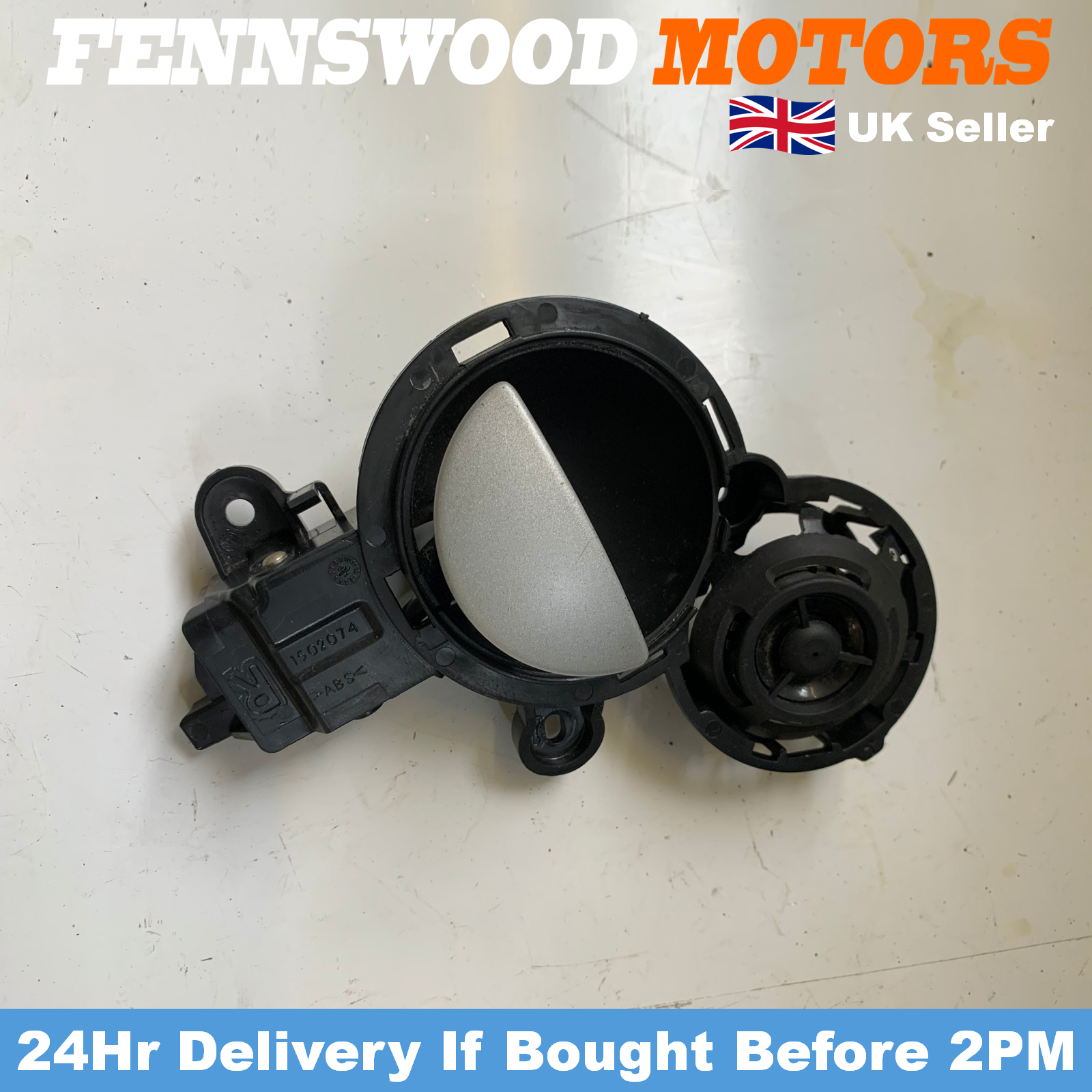 Mini One 1 6 Petrol 00 06 O S Drivers Door Interior Handle Lever W Tweeter Ebay
