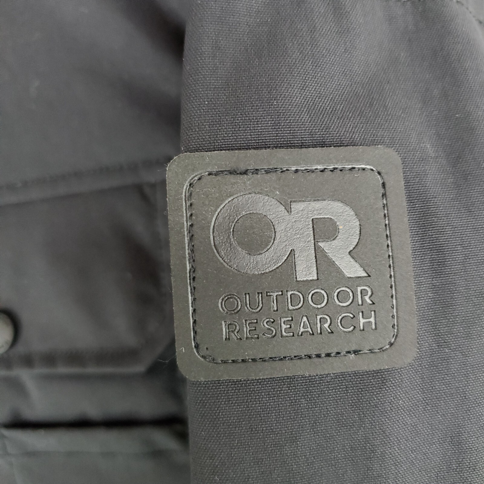 Pre-owned Outdoor Research $349  Size 2xl Mens Jacket 700 Duck Down Canvas Coat Black