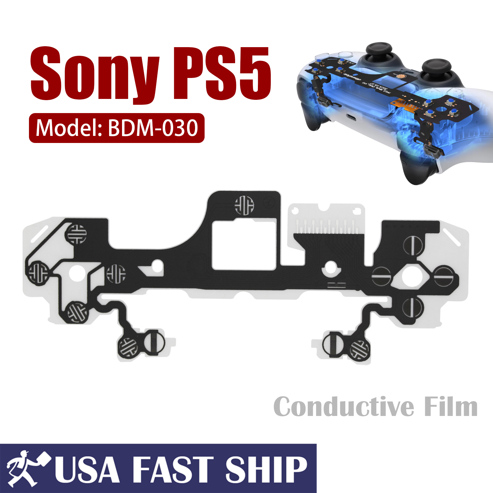 Original Conductive Film Keypad Flex Cable For Sony PS5