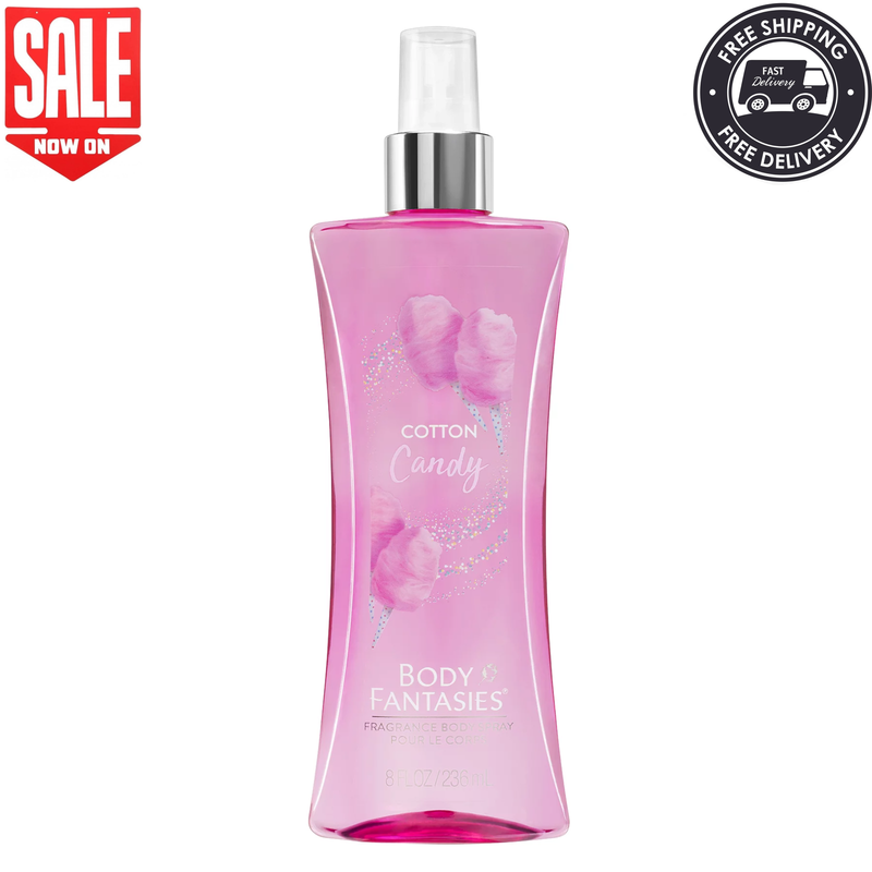 Body Fantasies Signature Fragrance Body Spray, Cotton Candy,