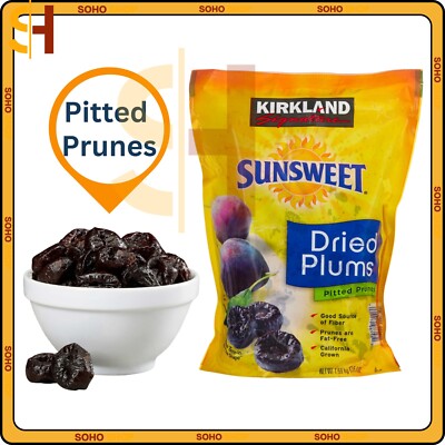 Kirkland Signature Expect More Sunsweet Whole Dried Plums, 3.5 lbs - Fat Free