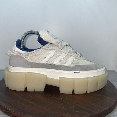 Adidas Womens 8 Ivy Park Super Sleek Chunky Platform Gray Shoes Sneakers