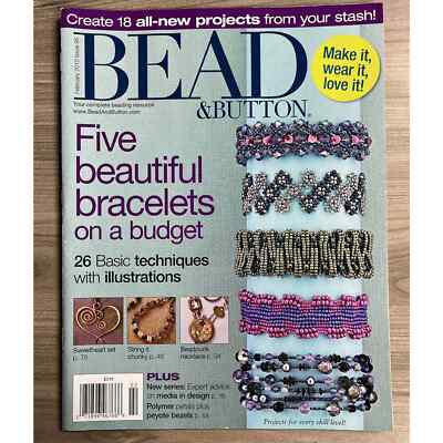 Bead Button Magazine February 2010 Create 5 Bracelets Beading Projects Issue 85