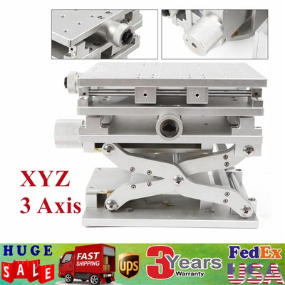 XYZ Axis 3D Workbench 3 Axis Moving Work Table Laser Marking Machine Optical Lab