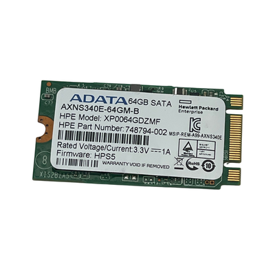 HP ADATA AXNS340E-64GM-B 64GB SATA 6G M.2 2242 MLC SSD 748794-002