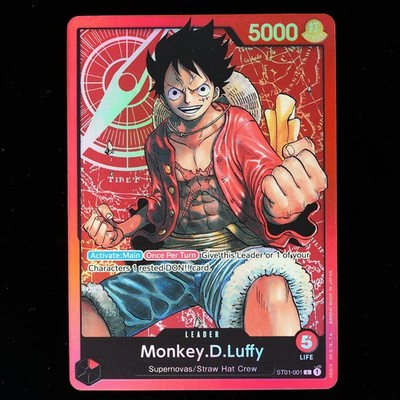 MONKEY D LUFFY | ST01-001 | ENGLISH | PRE-ERRATA | STRAW HAT CREW STARTER DECK