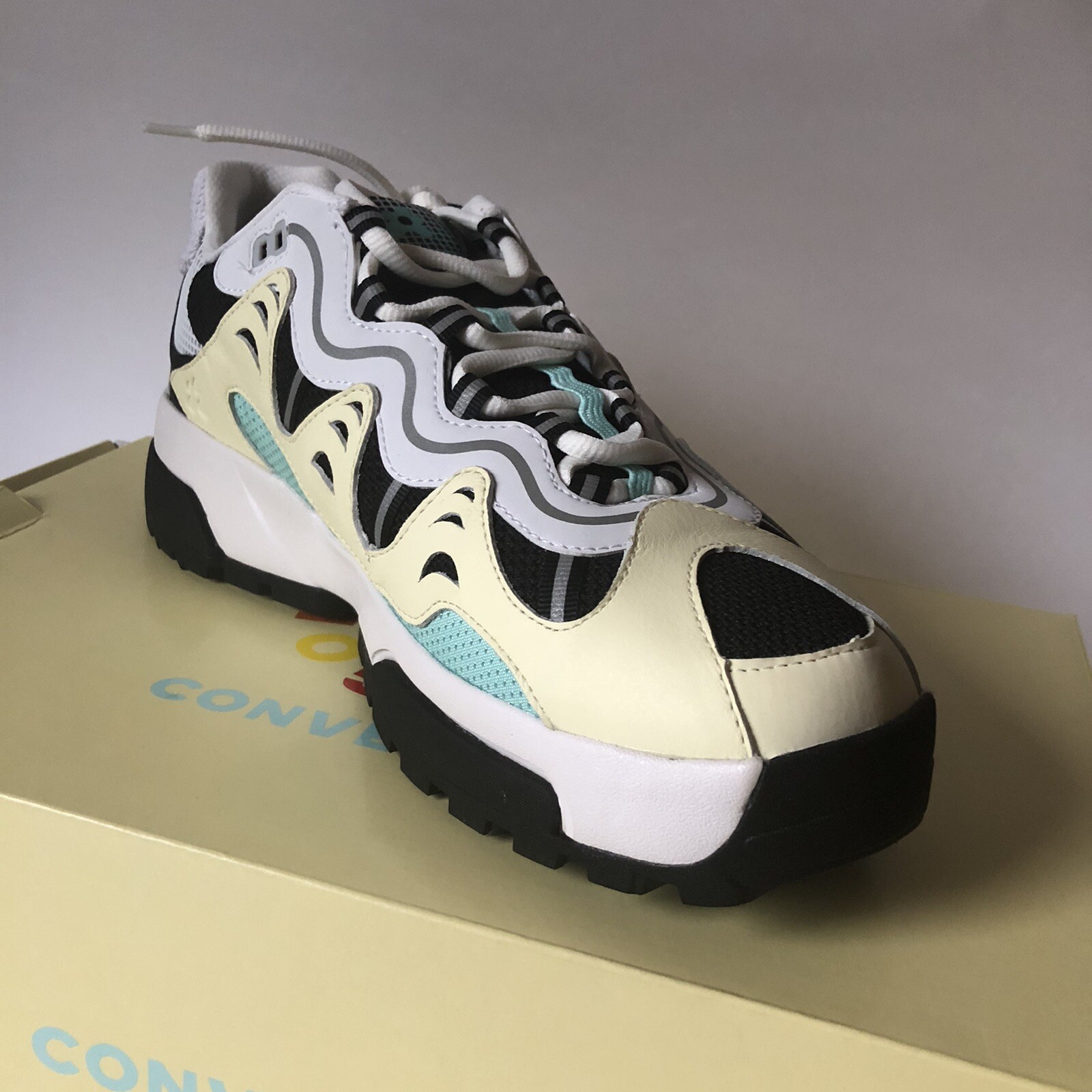Converse x GOLF le FLEUR Gianno Ox Vintage White/Black - Size 11 M / 12.5  W: купить с доставкой из США, цена 48 152 руб - (125107027767)