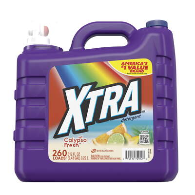 Xtra Calypso Fresh 260 Loads Liquid Laundry Detergent 312 Fl Oz Daily Clean