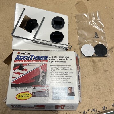 Great Planes Accu Throw Control Surface Deflection Meter GPMR2405 New Unused