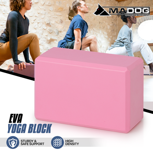 EVA Foam Yoga Block Home Gym Pilates Stretching Aid Exercise Support Brick Pink