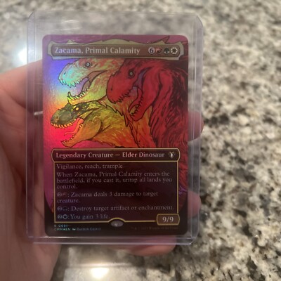 Zacama, Primal Calamity NM/M* FOIL BORDERLESS Dominaria United 0691 -UnltdCards