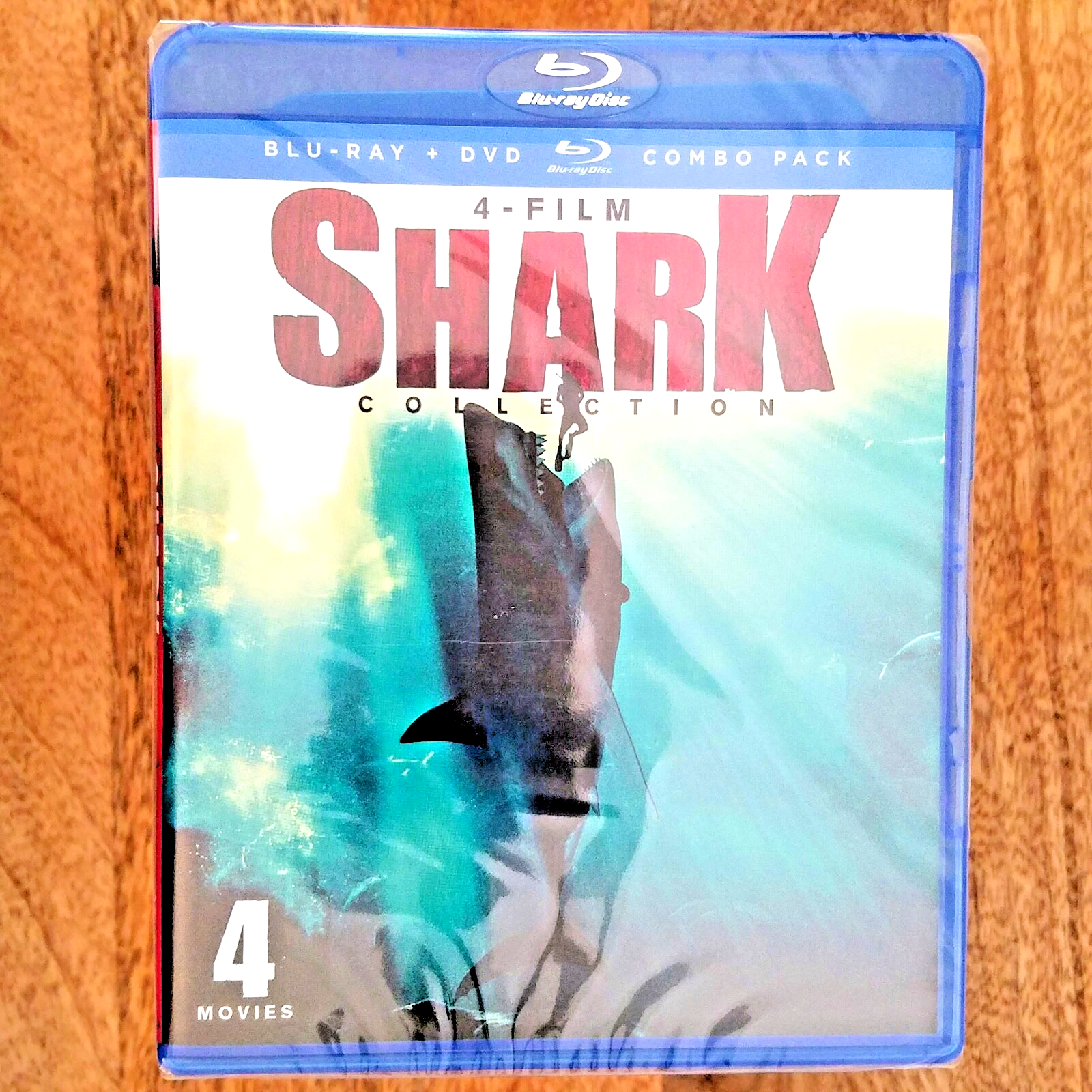 Shark Collection 4-Film Blu-Ray Shark Attack 1 2 3 Megalodon