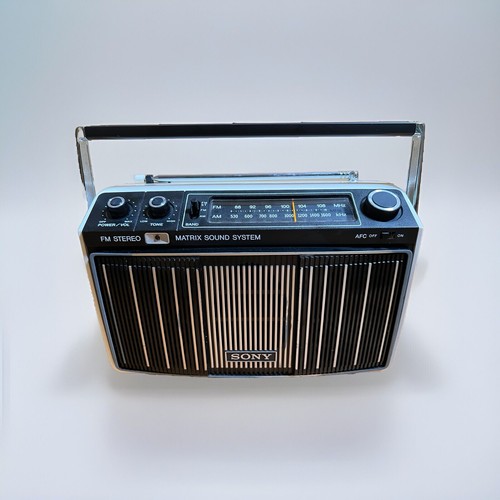 SONY FM/AMラジオ 日本製 ソニー Model No.TFM-5150 FM/AM 2バンドラジオ受信機 1974年