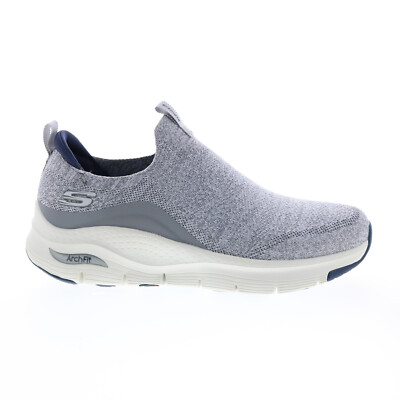 

Skechers Arch Fit Ascension 232404 Мужские серые парусиновые кроссовки Lifestyle Обувь, Серый, Skechers Arch Fit Ascension