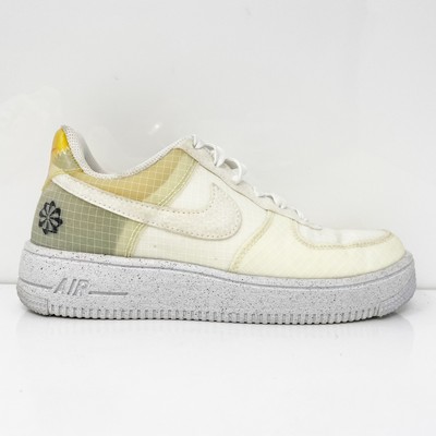 

Nike Boys Air Force 1 Crater DH4339-100 Белая повседневная обувь Кроссовки Размер 4Y, Белый, Air Force 1 Crater