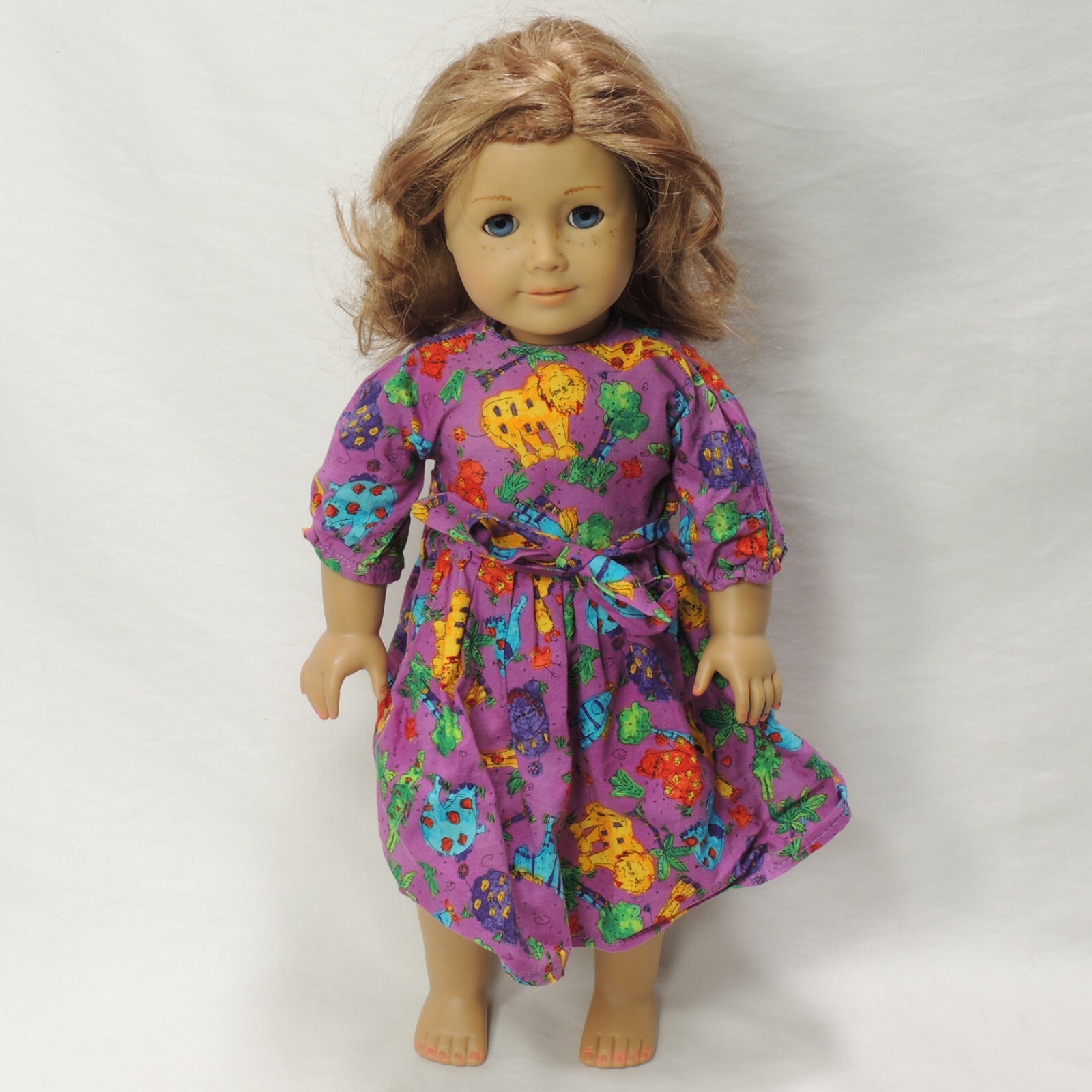 American Girl 18 Inch Doll Light Brown Blue Eyes Freckles Pi